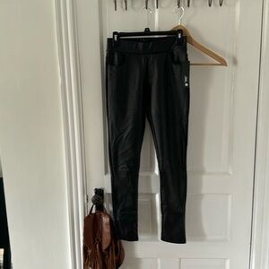 Woman’s black pleather pants size M NWT